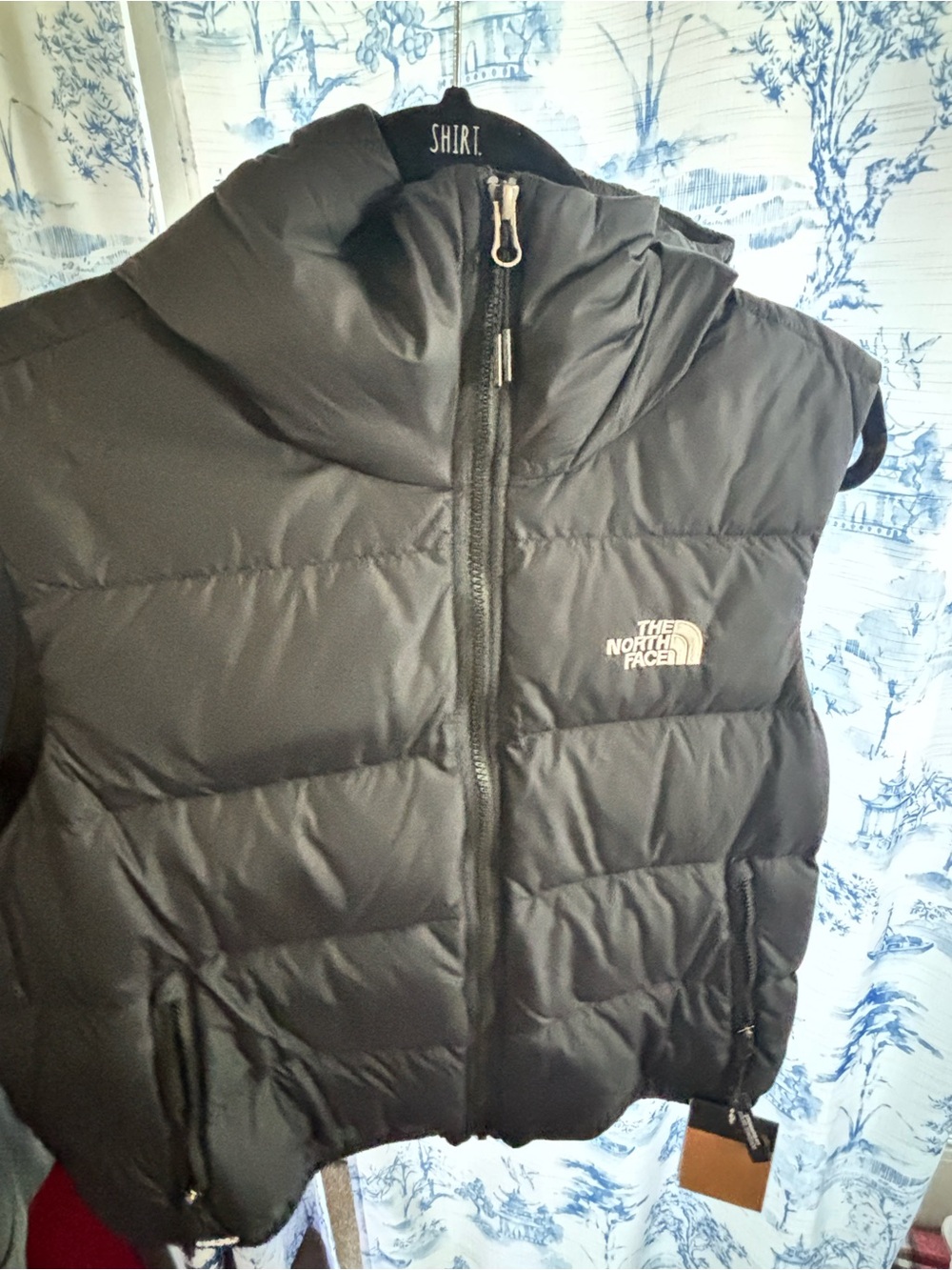 The North Face Black Hooded Quilted Vest